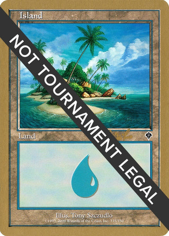 Image for Island (335) - 2002 Carlos Romao (INV) [World Championship Decks]