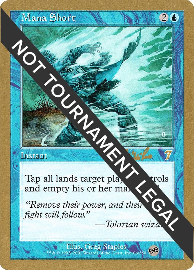 Image for Mana Short - 2002 Carlos Romao (7ED) (SB) [World Championship Decks]