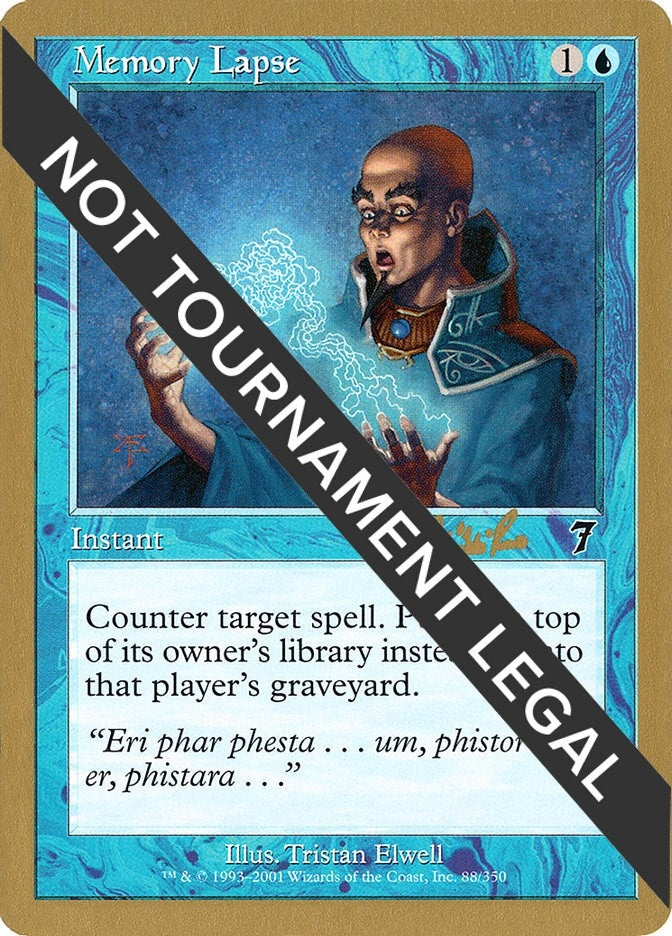 Image for Memory Lapse - 2002 Carlos Romao (7ED) [World Championship Decks]