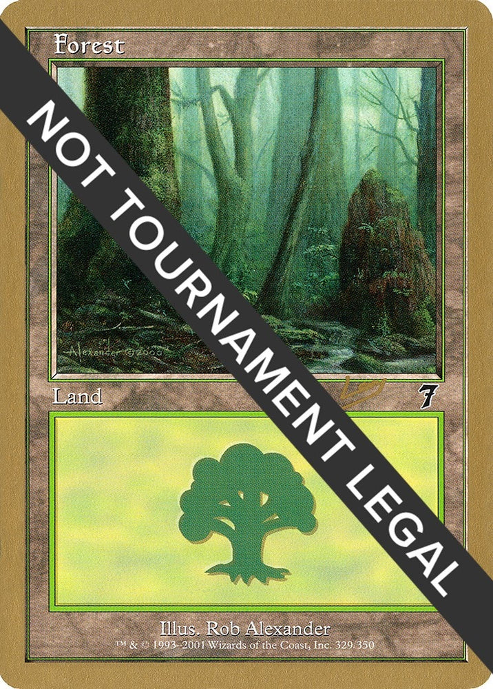 Image for Forest (329) - 2002 Raphael Levy (7ED) [World Championship Decks]