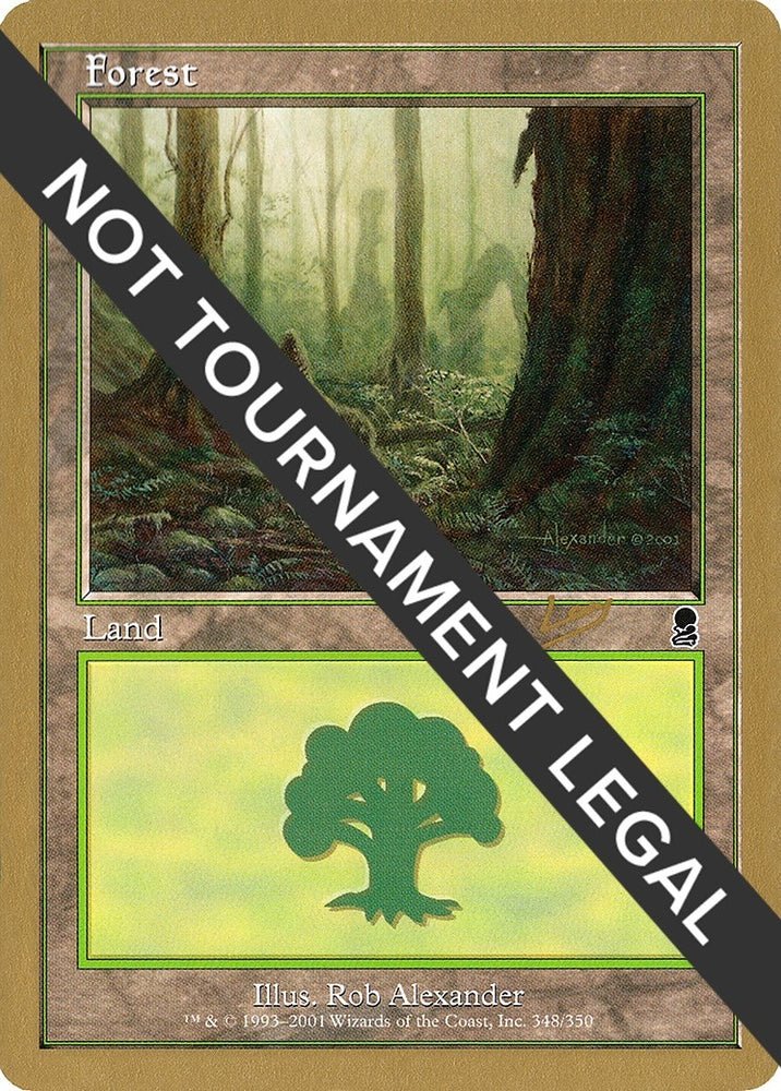 Image for Forest (348) - 2002 Raphael Levy (ODY) [World Championship Decks]