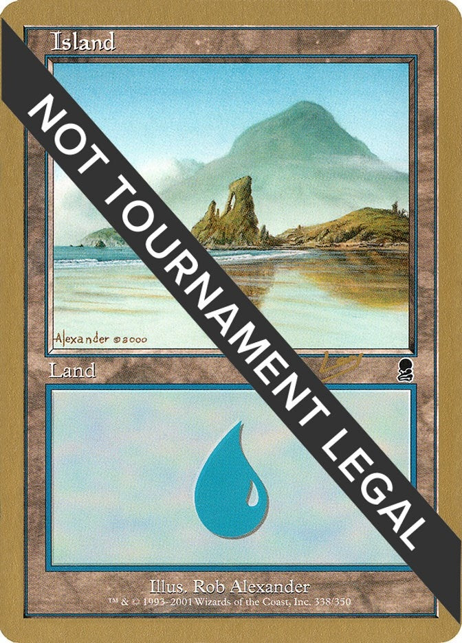 Image for Island (338) - 2002 Raphael Levy (ODY) [World Championship Decks]