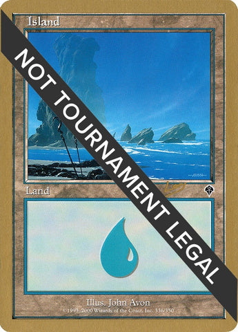 Image for Island (336) - 2002 Raphael Levy (INV) [World Championship Decks]