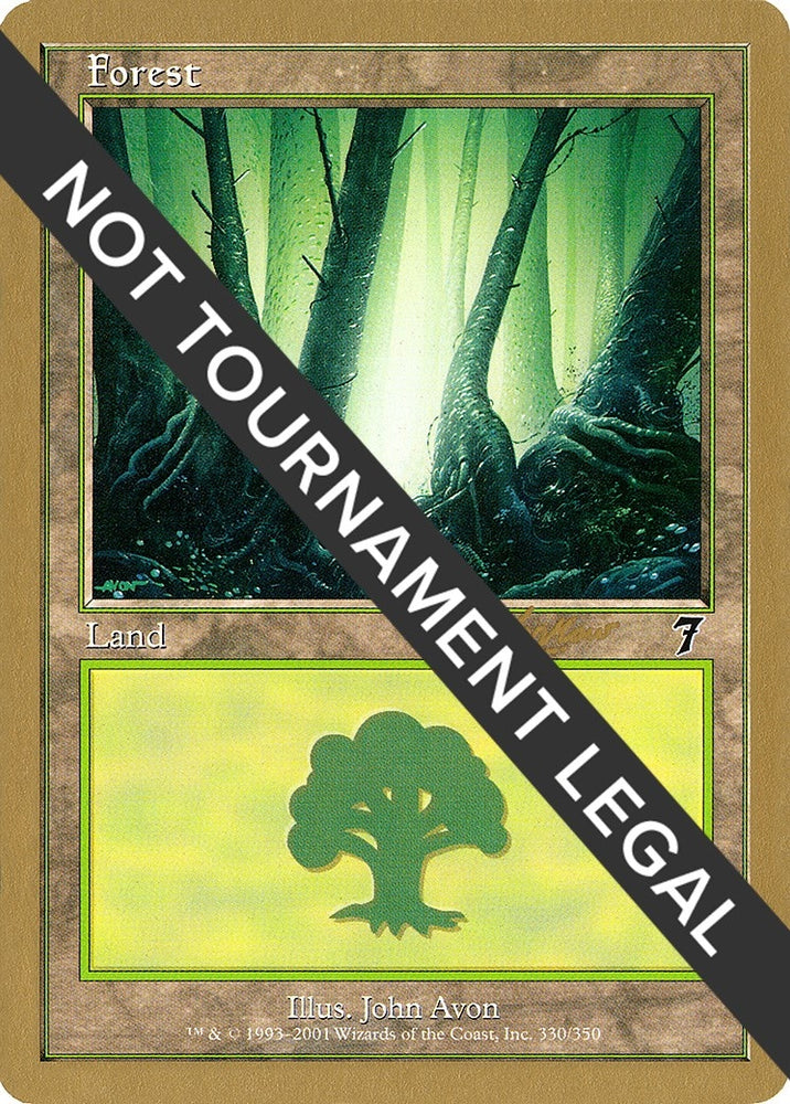 Image for Forest (330) - 2002 Sim Han How (7ED) [World Championship Decks]