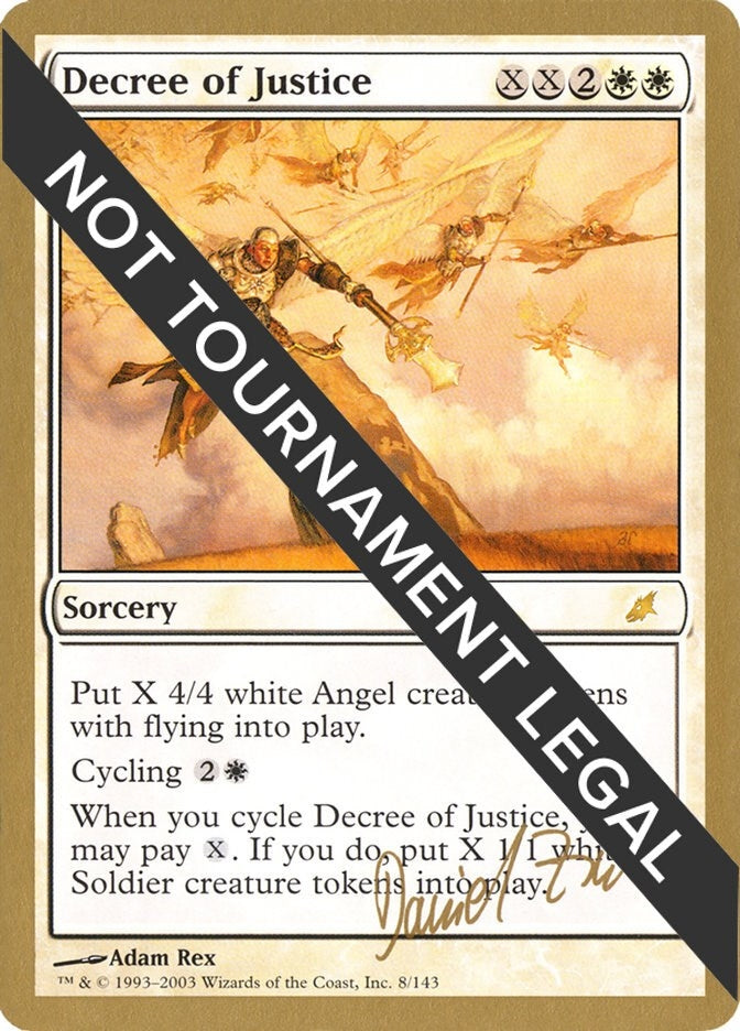 Image for Decree of Justice - 2003 Daniel Zink (SCG) [World Championship Decks]