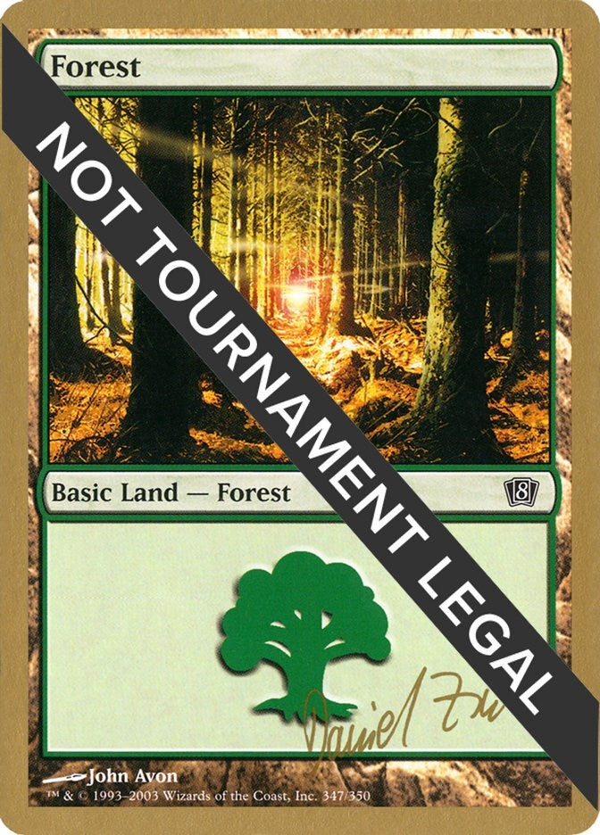 Image for Forest (347) - 2003 Daniel Zink (8ED) [World Championship Decks]