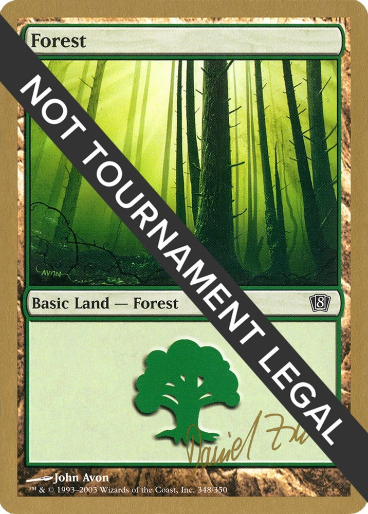 Image for Forest (348) - 2003 Daniel Zink (8ED) [World Championship Decks]