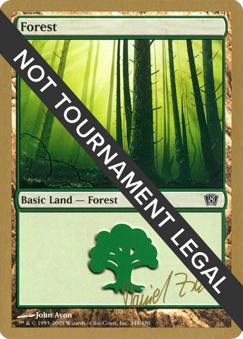 Image for Forest (348) - 2003 Daniel Zink (8ED) [World Championship Decks]