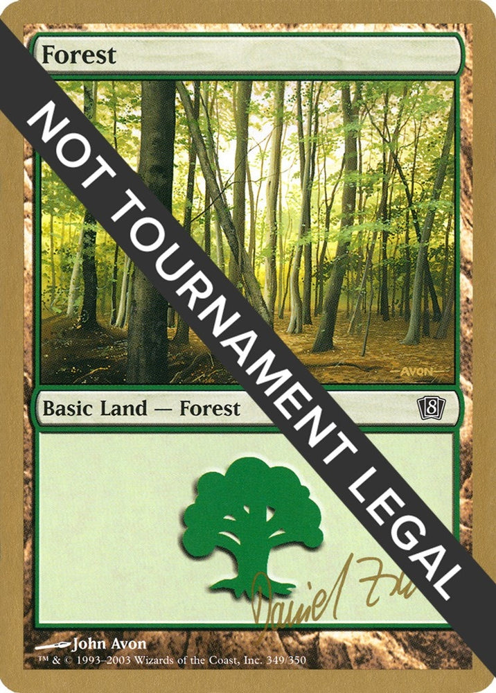 Image for Forest (349) - 2003 Daniel Zink (8ED) [World Championship Decks]
