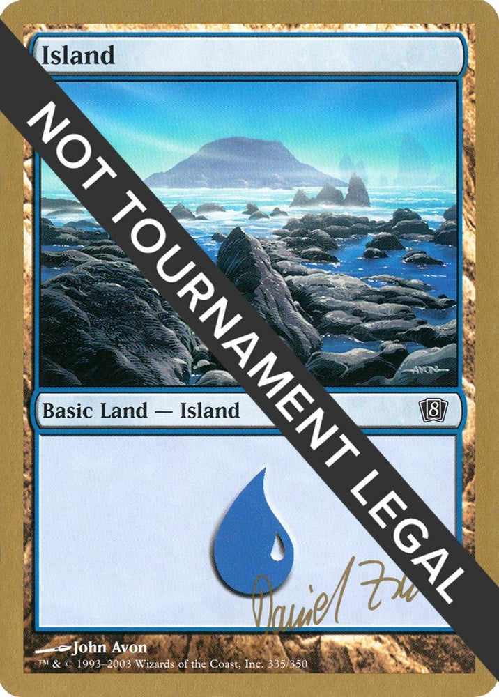 Image for Island (335) - 2003 Daniel Zink (8ED) [World Championship Decks]