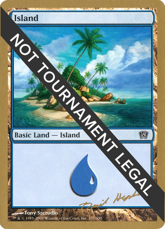 Image for Island (337) - 2003 Daniel Zink (8ED) [World Championship Decks]