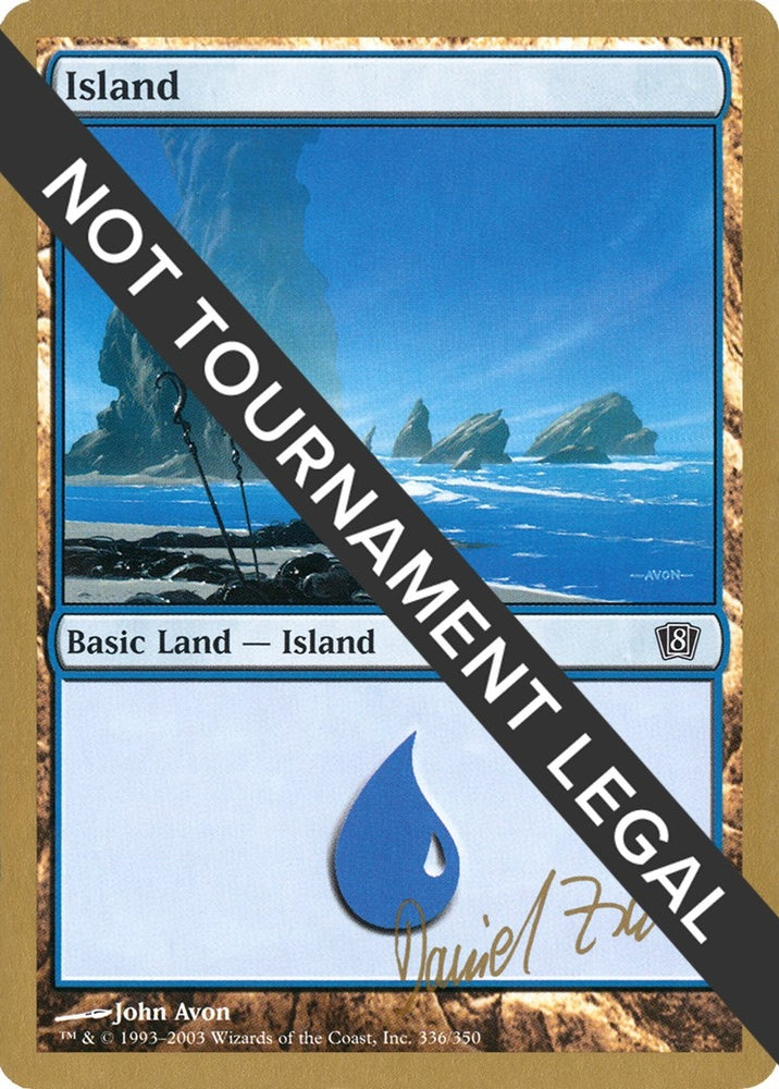 Image for Island (336) - 2003 Daniel Zink (8ED) [World Championship Decks]