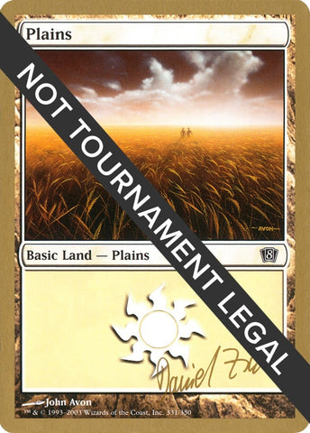 Image for Plains (331) - 2003 Daniel Zink (8ED) [World Championship Decks]