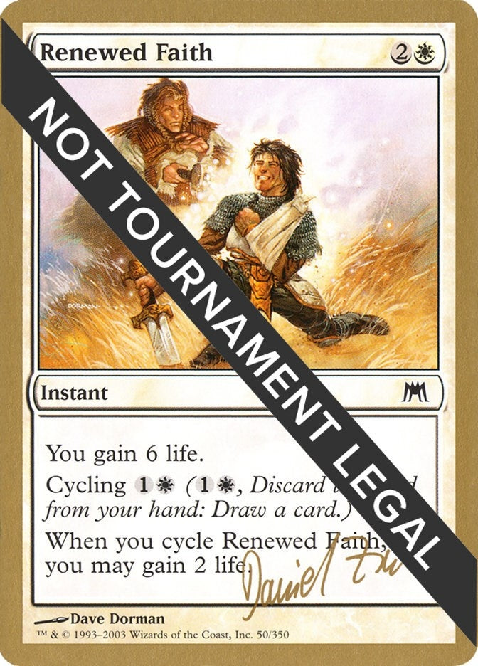 Image for Renewed Faith - 2003 Daniel Zink (ONS) - Magic: The Gathering
