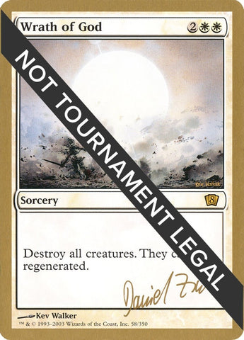 Image for Wrath of God - 2003 Daniel Zink (8ED) [World Championship Decks]