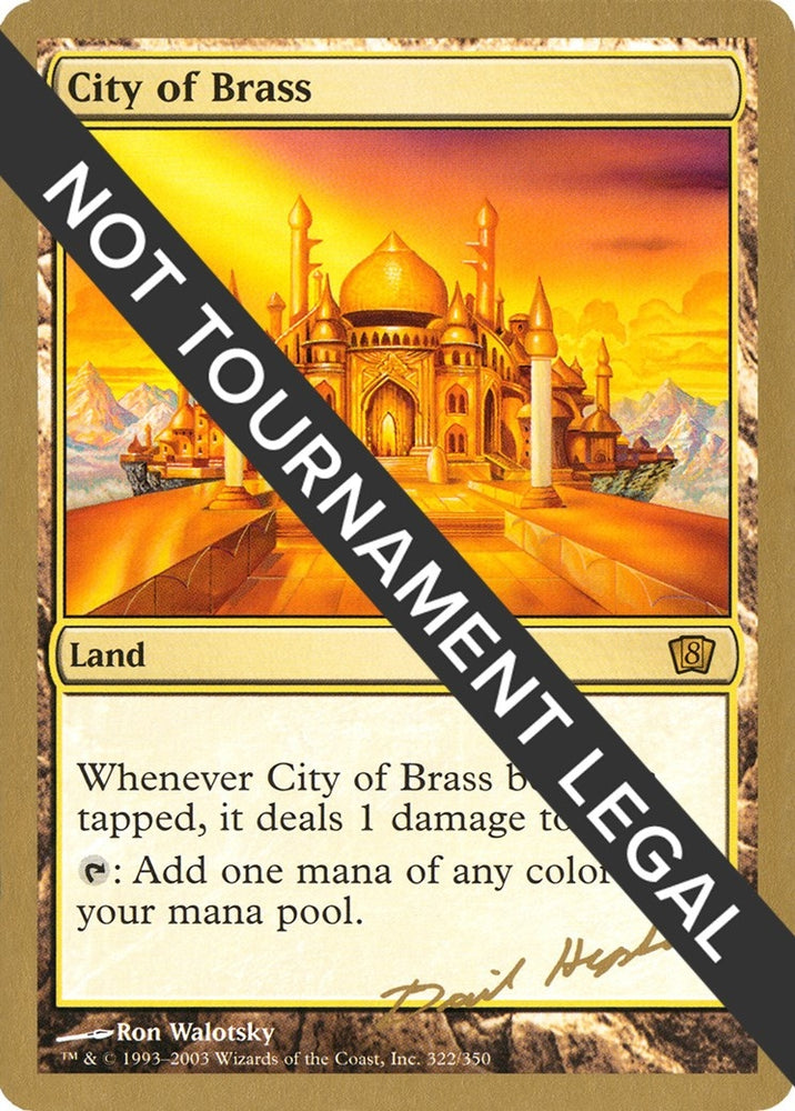 Image for City of Brass - 2003 Dave Humpherys (8ED) [World Championship Decks]