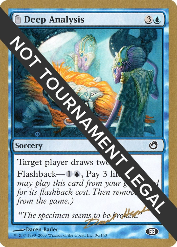 Image for Deep Analysis - 2003 Dave Humpherys (TOR) (SB) [World Championship Decks]