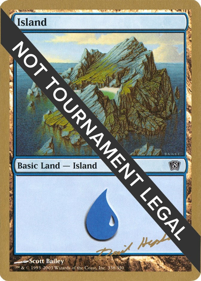 Image for Island (338) - 2003 Dave Humpherys (8ED) [World Championship Decks]
