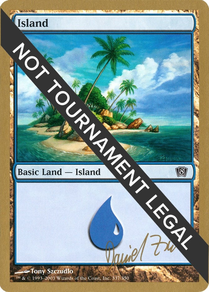 Image for Island (337) - 2003 Dave Humpherys (8ED) [World Championship Decks]