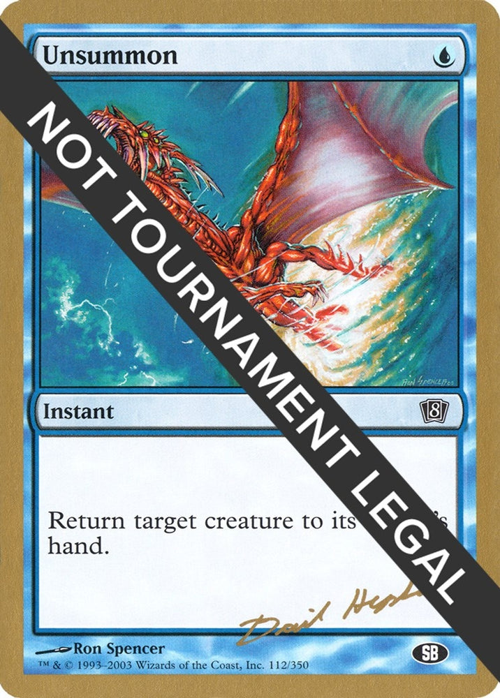 Image for Unsummon - 2003 Dave Humpherys (8ED) (SB) - Magic: The Gathering