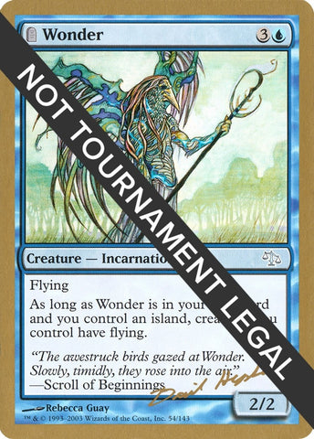 Image for Wonder - 2003 Dave Humpherys (JUD) [World Championship Decks]
