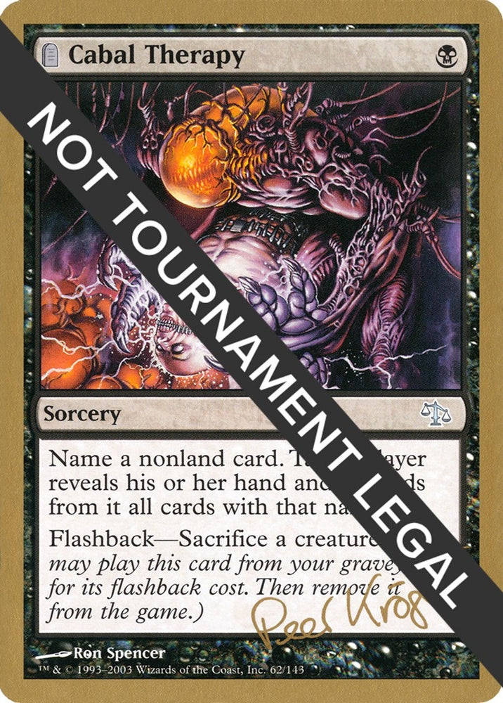 Image for Cabal Therapy - 2003 Peer Kroger (JUD) [World Championship Decks]