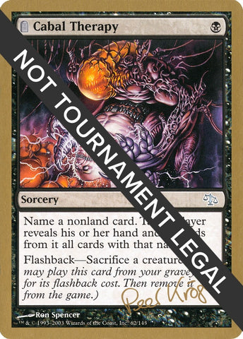 Image for Cabal Therapy - 2003 Peer Kroger (JUD) [World Championship Decks]