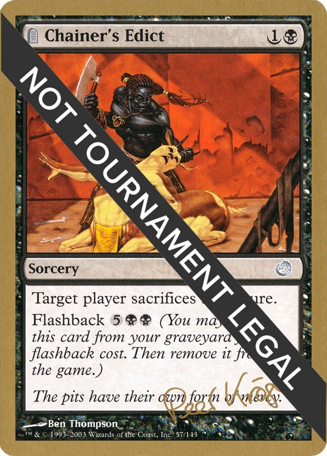 Image for Chainer's Edict - 2003 Peer Kroger (TOR) [World Championship Decks]