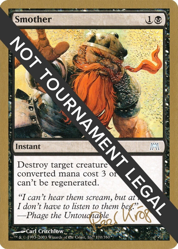 Image for Smother - 2003 Peer Kroger (ONS) - Magic: The Gathering