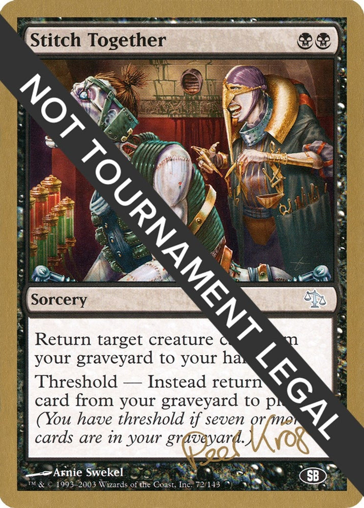 Image for Stitch Together - 2003 Peer Kroger (JUD) (SB) - Magic: The Gathering