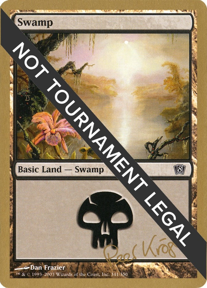 Image for Swamp (341) - 2003 Peer Kroger (8ED) [World Championship Decks]