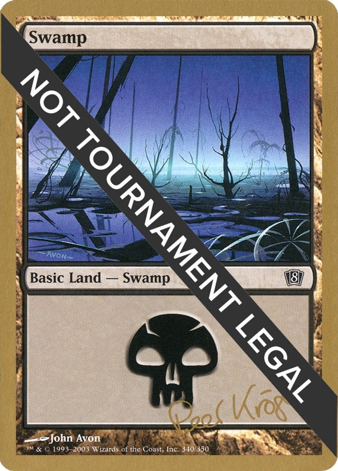 Image for Swamp (340) - 2003 Peer Kroger (8ED) [World Championship Decks]