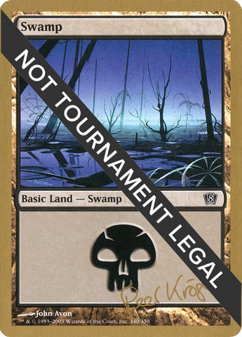 Image for Swamp (340) - 2003 Peer Kroger (8ED) [World Championship Decks]
