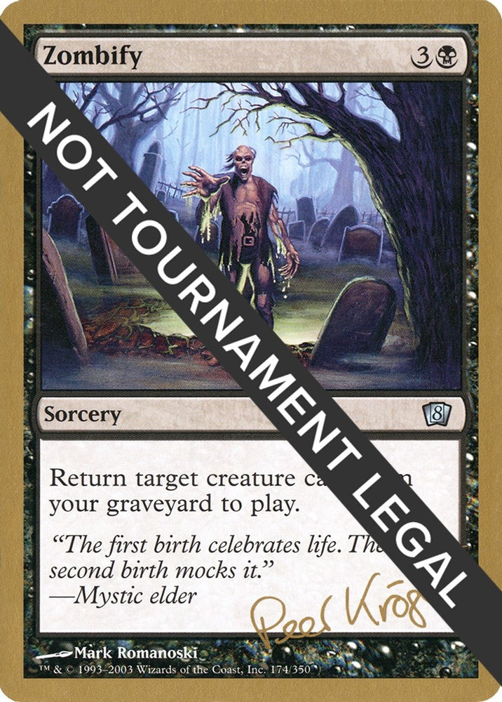 Image for Zombify - 2003 Peer Kroger (8ED) [World Championship Decks]