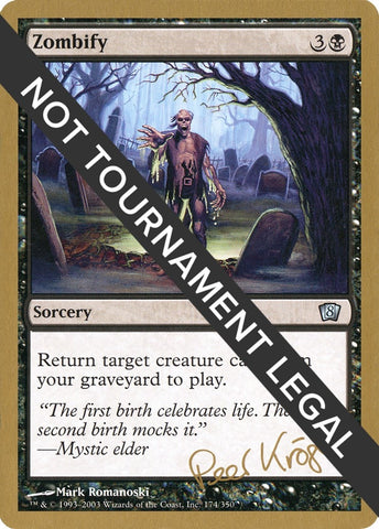 Image for Zombify - 2003 Peer Kroger (8ED) [World Championship Decks]