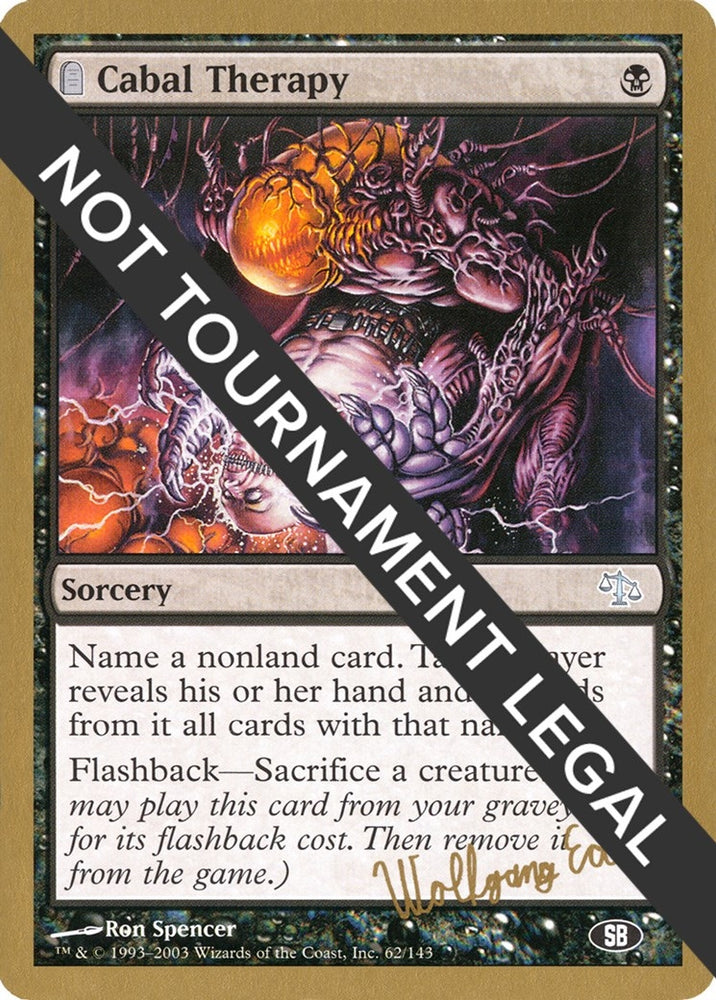 Image for Cabal Therapy - 2003 Wolfgang Eder (JUD) (SB) [World Championship Decks]