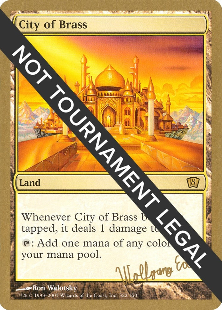 Image for City of Brass - 2003 Wolfgang Eder (8ED) [World Championship Decks]