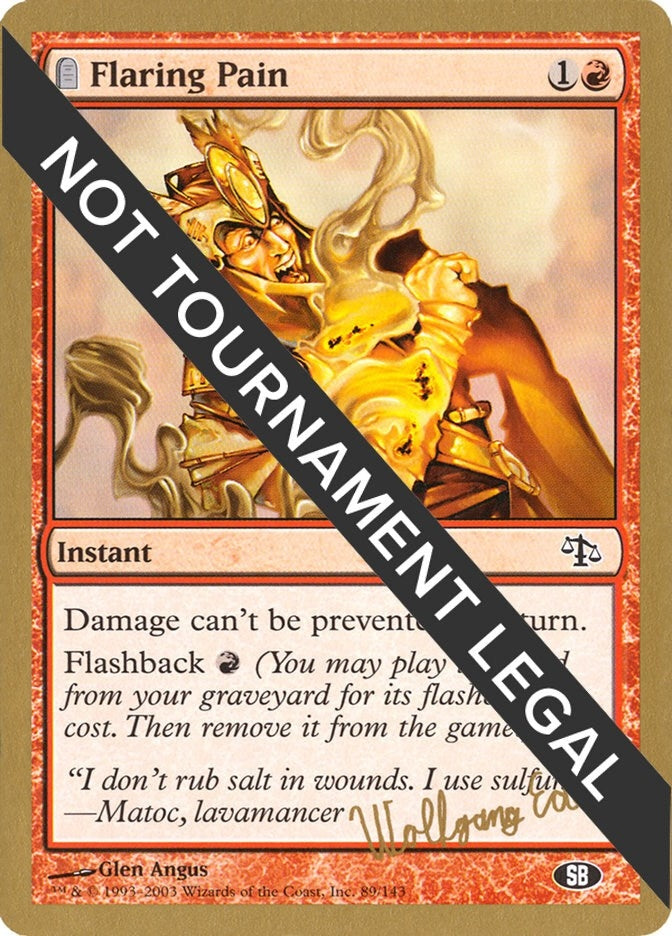 Image for Flaring Pain - 2003 Wolfgang Eder (JUD) (SB) [World Championship Decks]