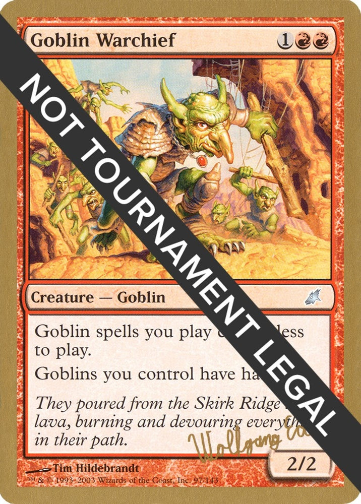 Image for Goblin Warchief - 2003 Wolfgang Eder (SCG) [World Championship Decks]