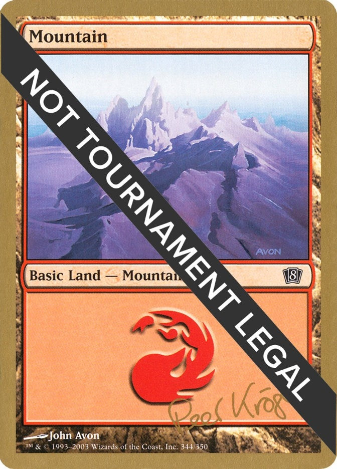 Image for Mountain (344) - 2003 Wolfgang Eder (8ED) [World Championship Decks]
