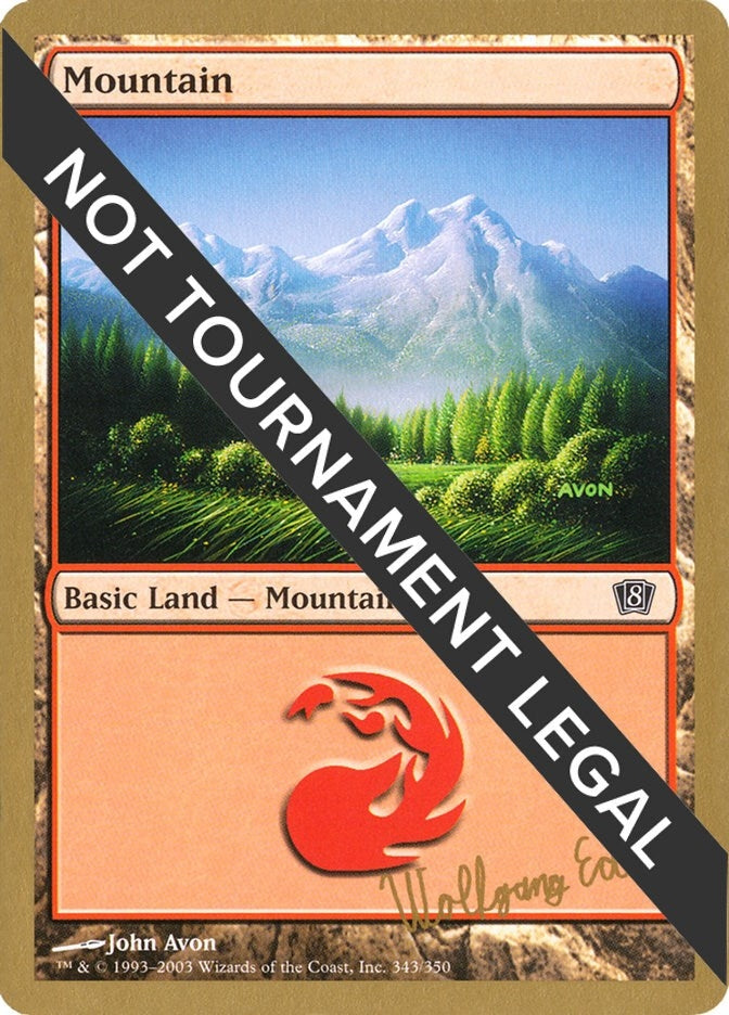 Image for Mountain (343) - 2003 Wolfgang Eder (8ED) [World Championship Decks]