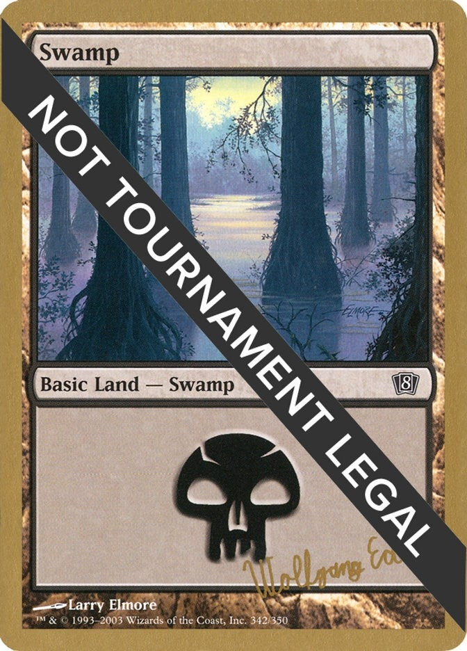 Image for Swamp (342) - 2003 Wolfgang Eder (8ED) [World Championship Decks]