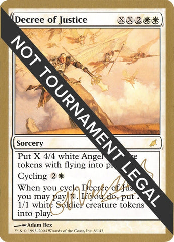 Image for Decree of Justice - 2004 Gabriel Nassif (SCG) [World Championship Decks]