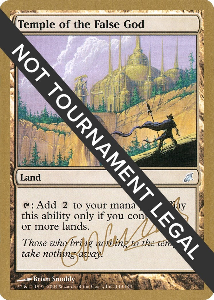 Image for Temple of the False God - 2004 Gabriel Nassif (SCG) [World Championship Decks]