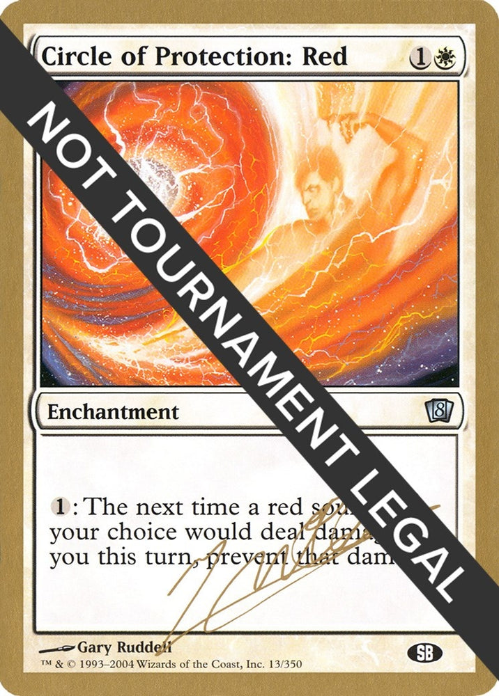 Image for Circle of Protection: Red - 2004 Julien Nuijten (8ED) (SB) [World Championship Decks]