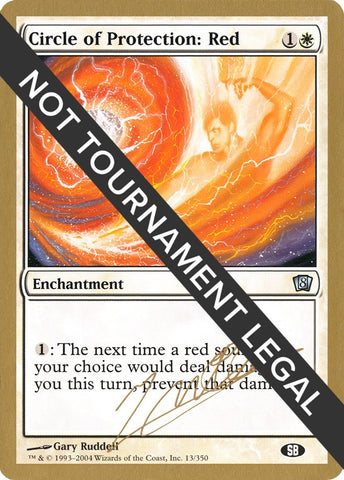 Image for Circle of Protection: Red - 2004 Julien Nuijten (8ED) (SB) [World Championship Decks]