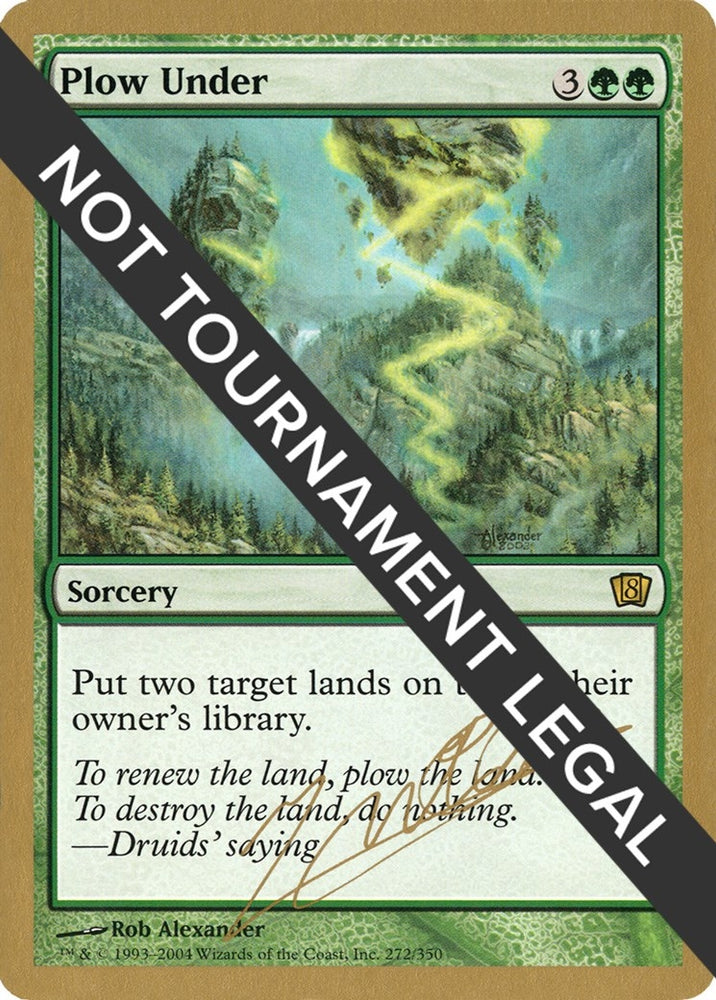 Image for Plow Under - 2004 Julien Nuijten (8ED) [World Championship Decks]