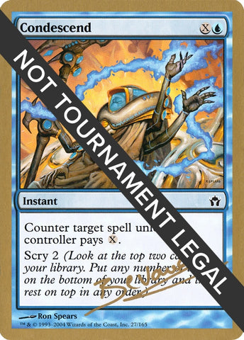 Image for Condescend - 2004 Manuel Bevand (5DN) [World Championship Decks]