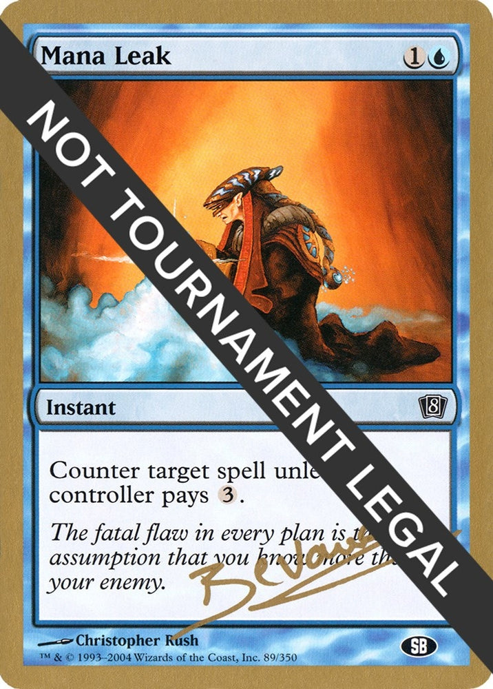 Image for Mana Leak - 2004 Manuel Bevand (8ED) (SB) [World Championship Decks]