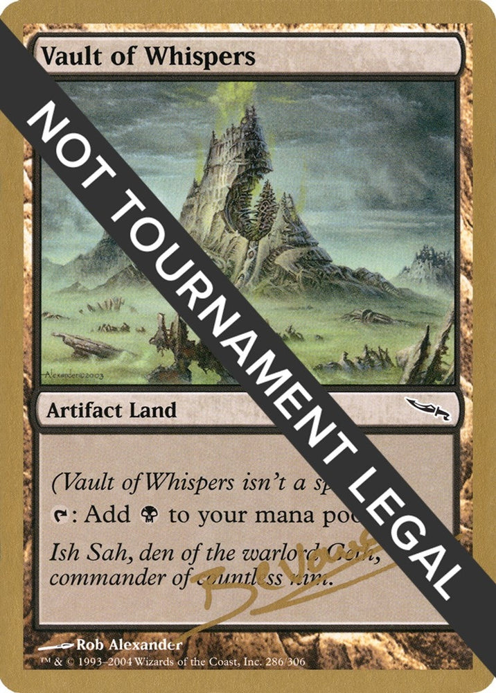 Image for Vault of Whispers - 2004 Manuel Bevand (MRD) [World Championship Decks]